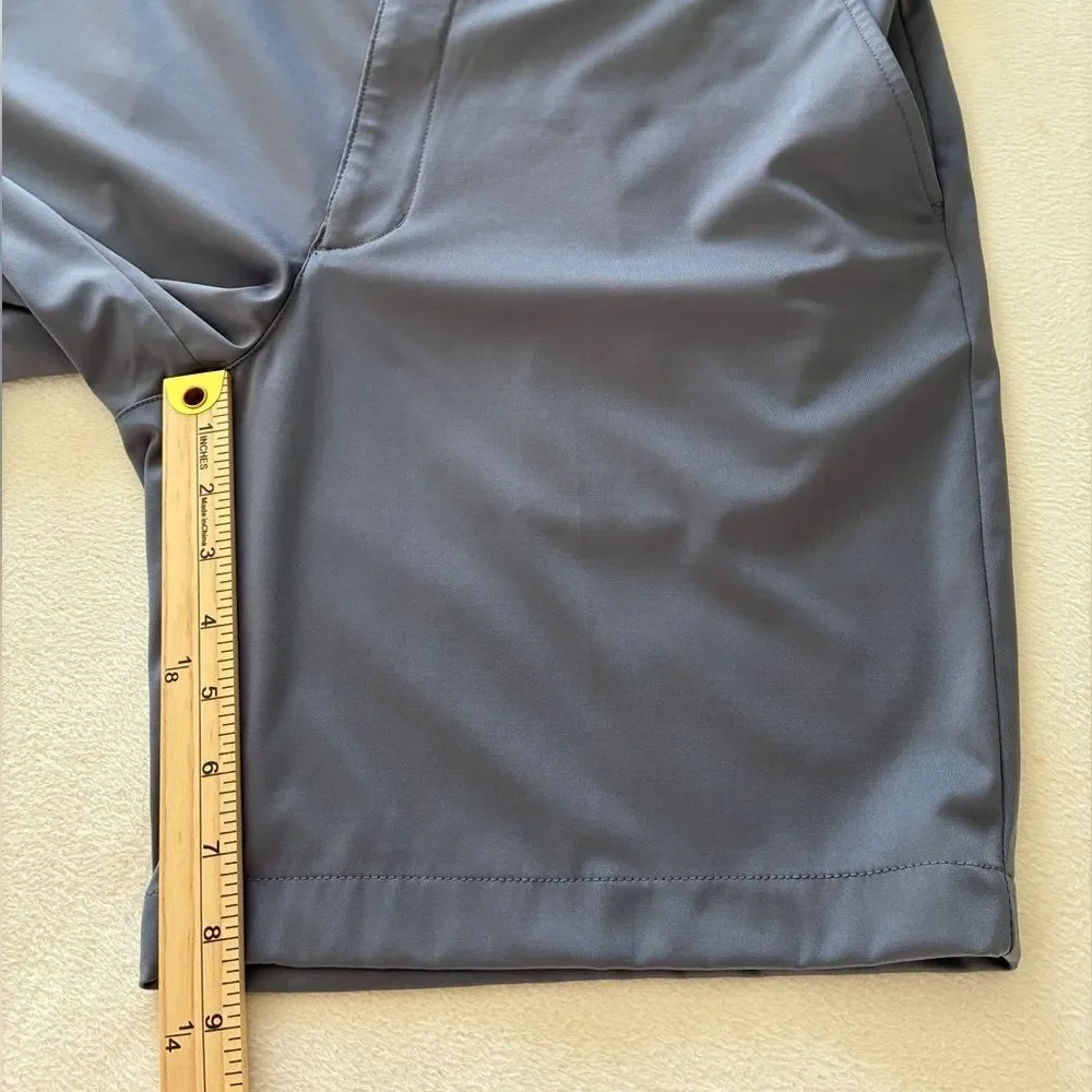 Greg Norman Golf Shorts Men’s 36 Gray Stretch Performance Moisture Wicking